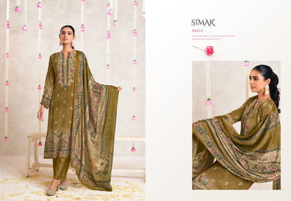 Rosa Simar Crape Pant Style Suits Supplier Ahmedabad