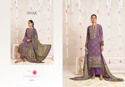 Rosa Simar Crape Pant Style Suits Supplier Ahmedabad