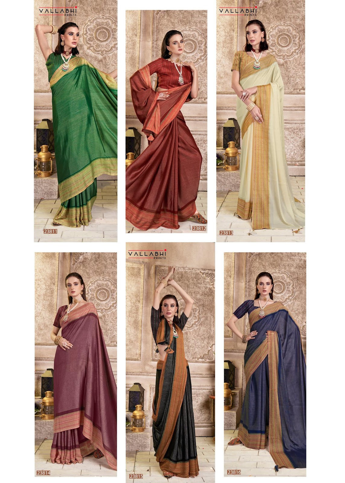 Rosalie Vallabhi Prints Brasso Sarees Wholesale