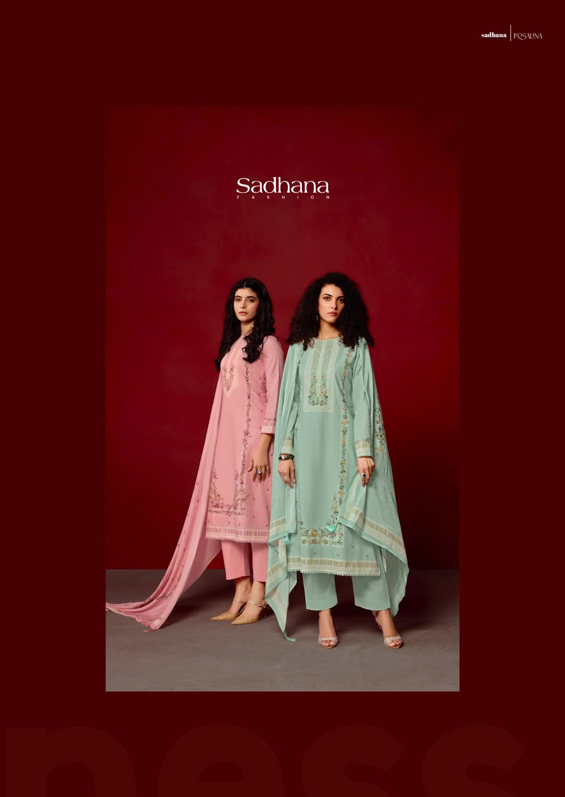 Rosalina Sadhana Milan Cotton Pant Style Suits Wholesale