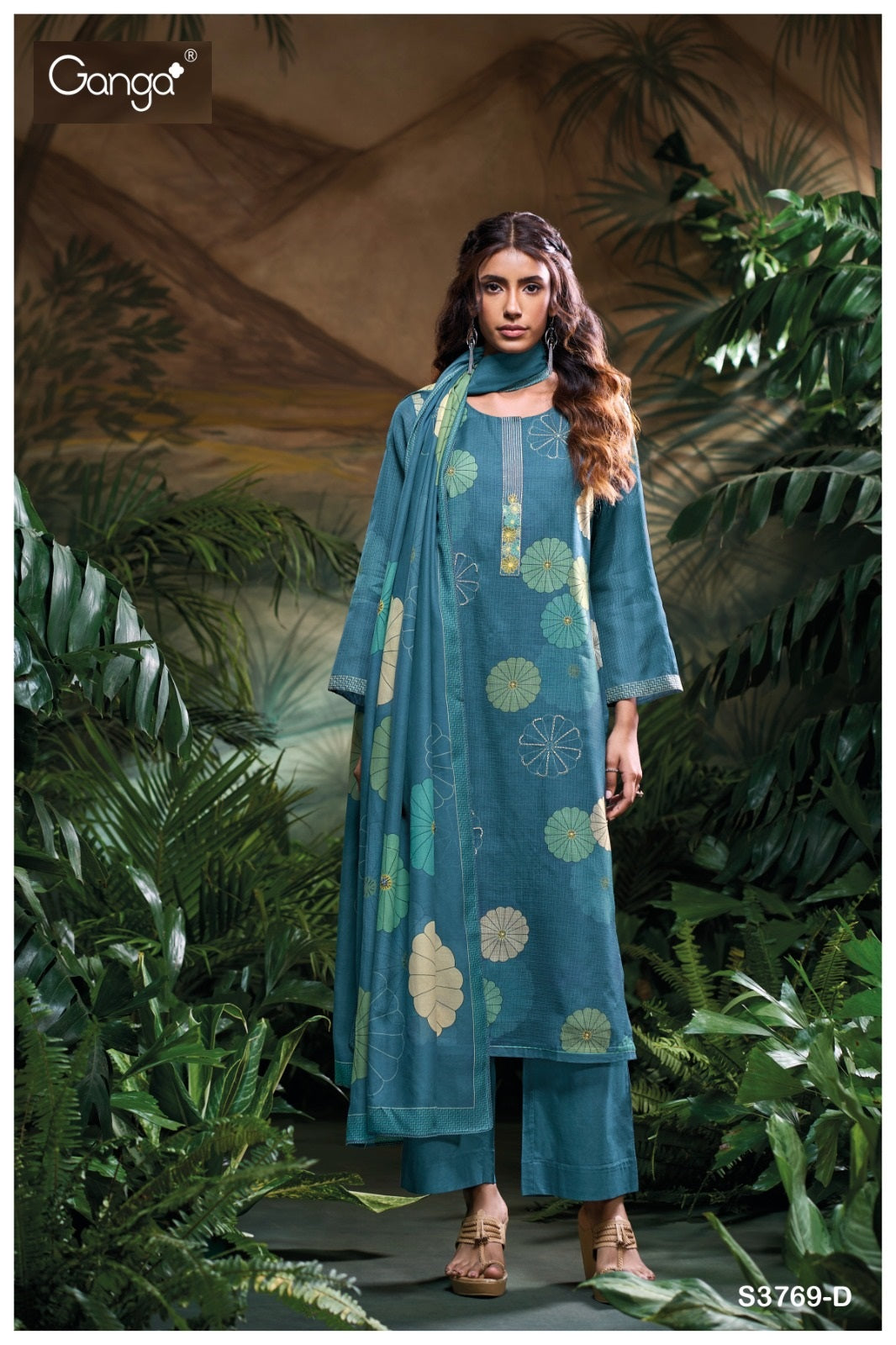 Rosanny 3769 Ganga Pashmina Suits Exporter Ahmedabad