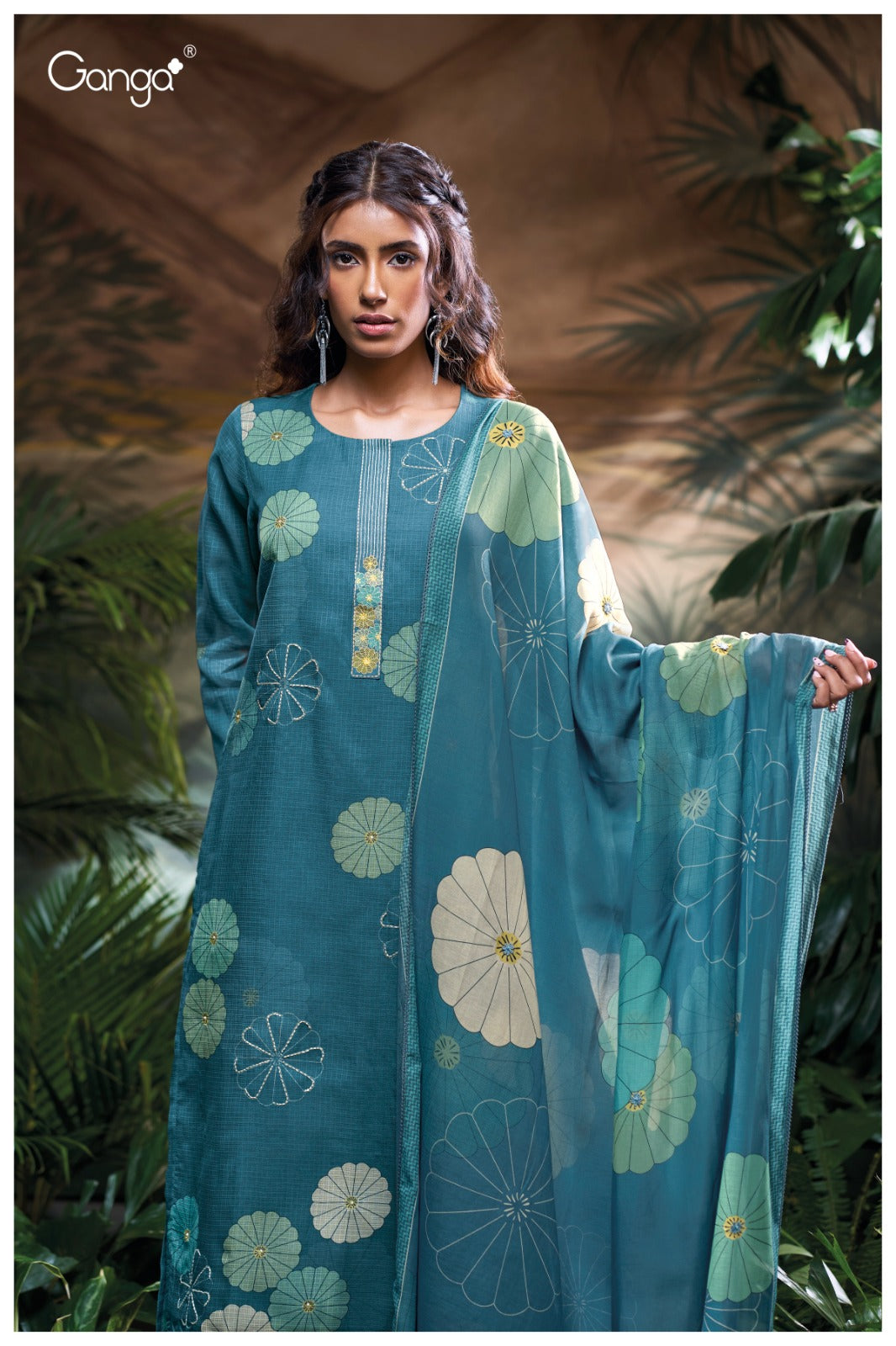 Rosanny 3769 Ganga Pashmina Suits Exporter Ahmedabad