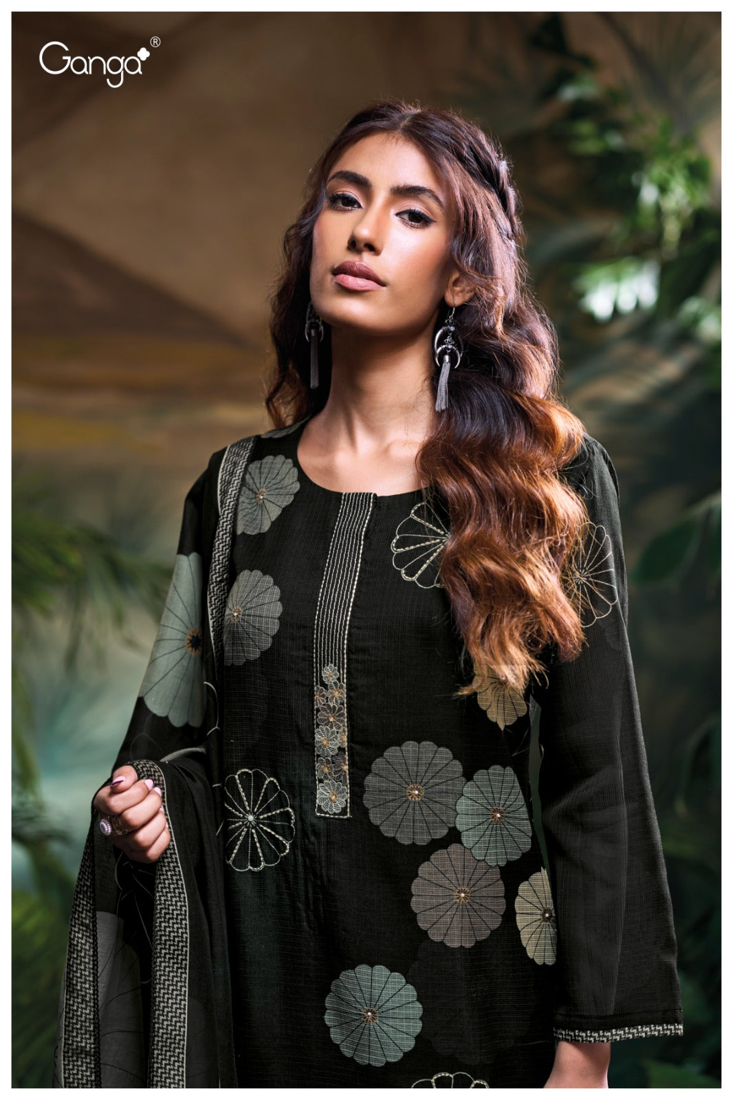 Rosanny 3769 Ganga Pashmina Suits Exporter Ahmedabad