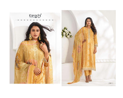 Rose 2 Karachi Prints Cambric Pant Style Suits Wholesale Price