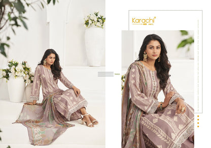 Rose 3 Karachi Prints Cambric Pant Style Suits Wholesaler Ahmedabad