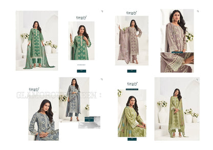 Rose 4 Karachi Prints Cambric Pant Style Suits Wholesale Price