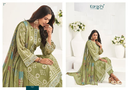 Rose 4 Karachi Prints Cambric Pant Style Suits Wholesale Price