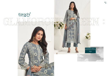 Rose 4 Karachi Prints Cambric Pant Style Suits Wholesale Price