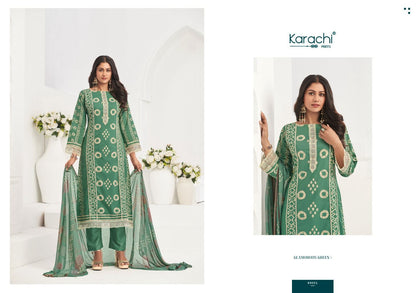 Rose 4 Karachi Prints Cambric Pant Style Suits Wholesale Price