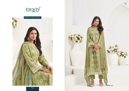 Rose 4 Karachi Prints Cambric Pant Style Suits Wholesale Price