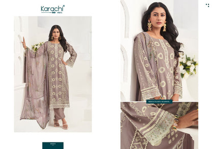 Rose 4 Karachi Prints Cambric Pant Style Suits Wholesale Price