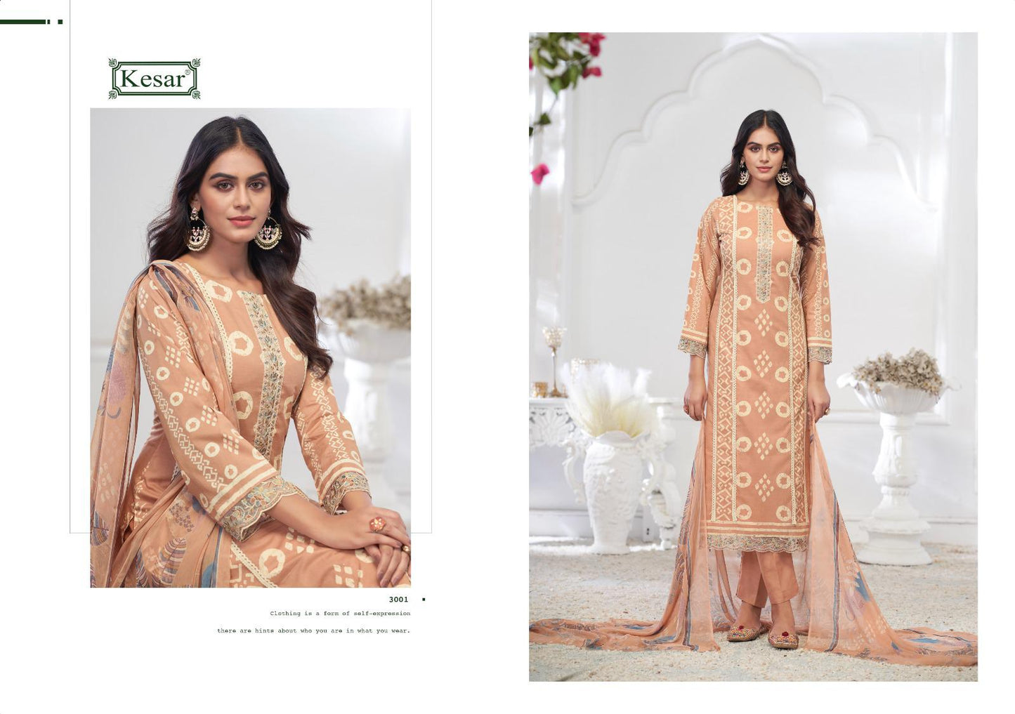 Rose 5 Kesar Cambric Pant Style Suits Exporter