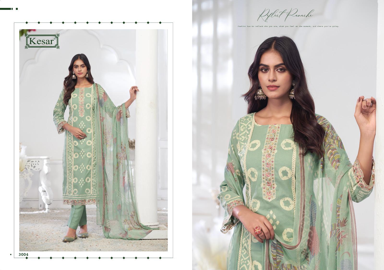 Rose 5 Kesar Cambric Pant Style Suits Exporter