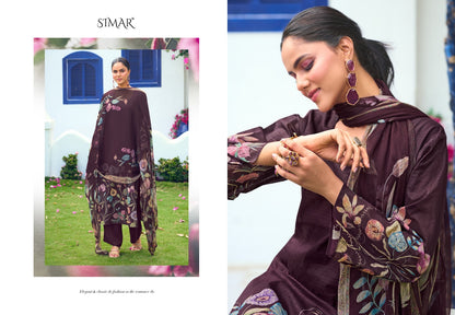 Rose Burberry Simar Pure Pant Style Suits Exporter Ahmedabad