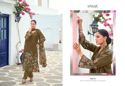 Rose Burberry Simar Pure Pant Style Suits Exporter Ahmedabad
