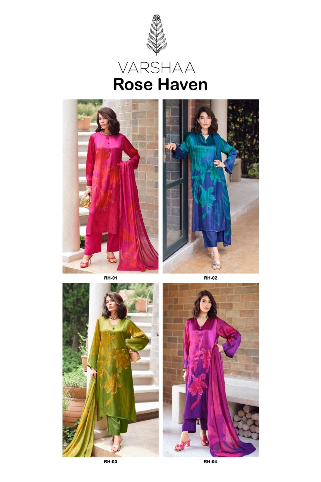 Rose Haven Varshaa Gaji Silk Pant Style Suits Supplier India