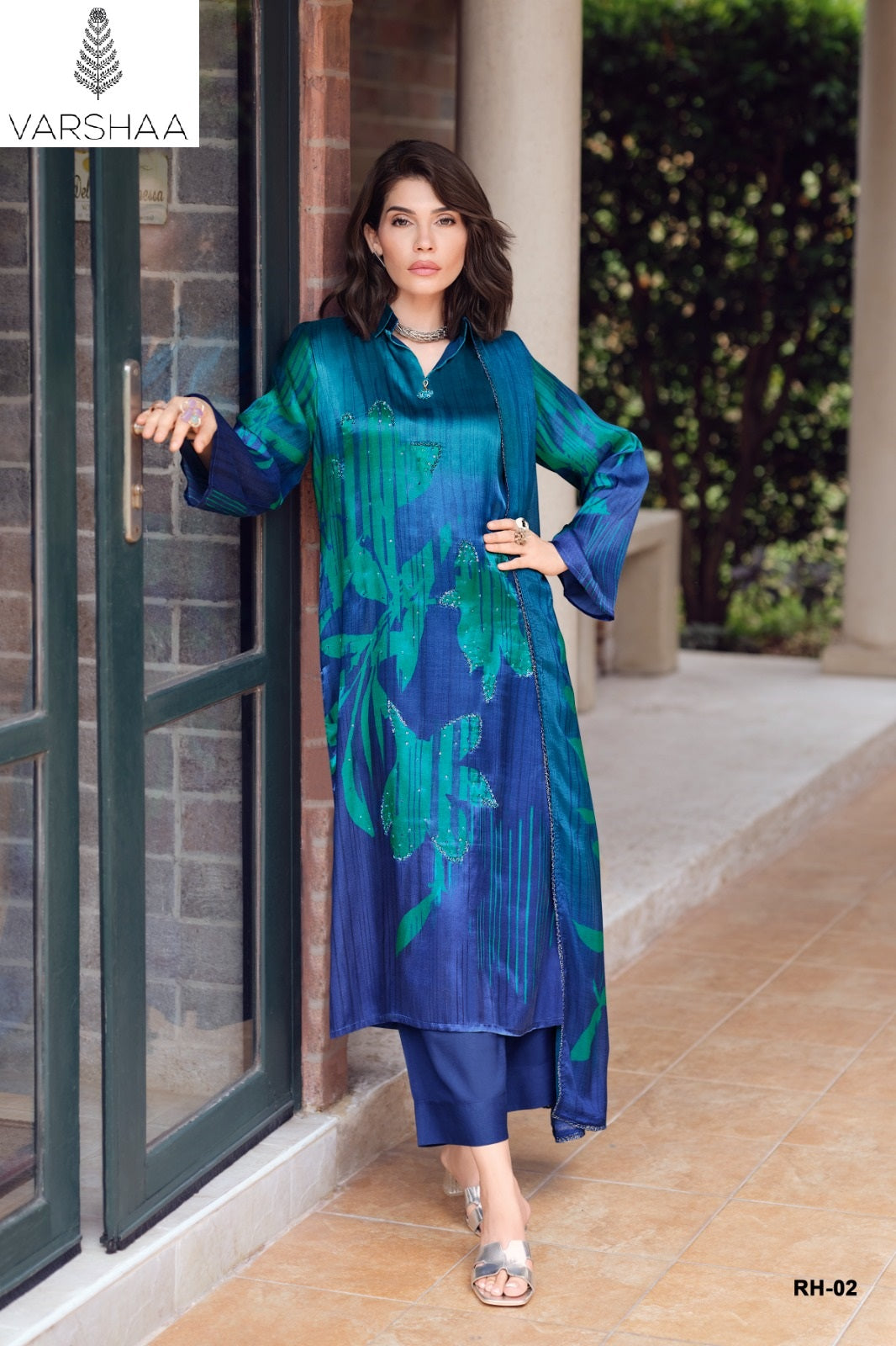 Rose Haven Varshaa Gaji Silk Pant Style Suits Supplier India