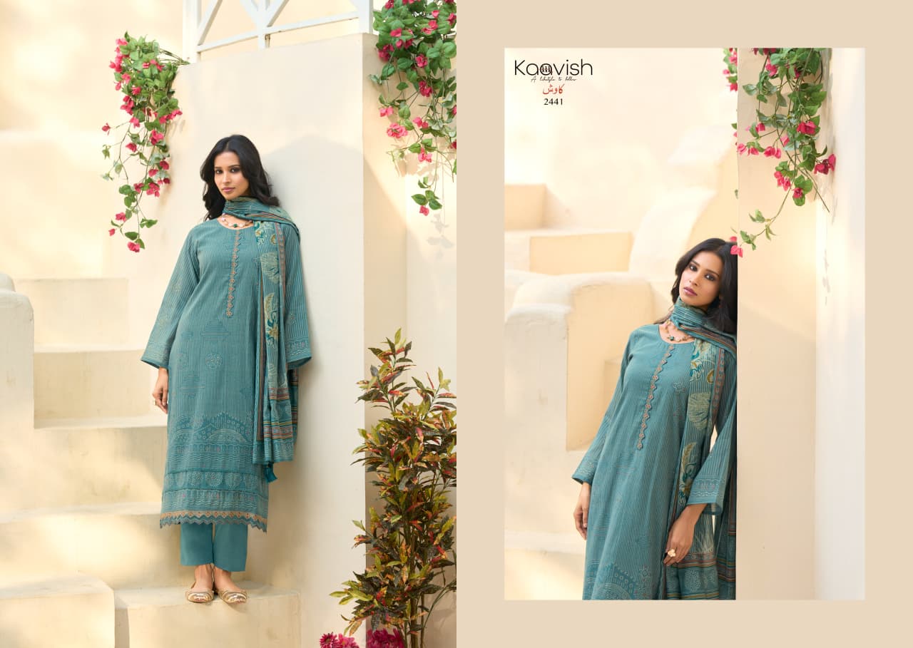 Rose Kaavish Mul Chanderi Pant Style Suits Wholesale Price