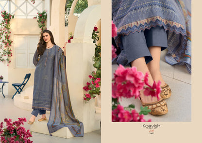 Rose Kaavish Mul Chanderi Pant Style Suits Wholesale Price