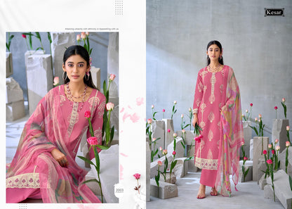 Rose Kesar Cambric Karachi Salwar Suits Wholesale