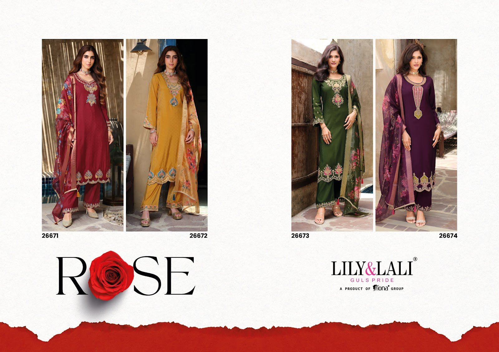 Rose Lily Lali Simmer Readymade Pant Style Suits Wholesale Rate