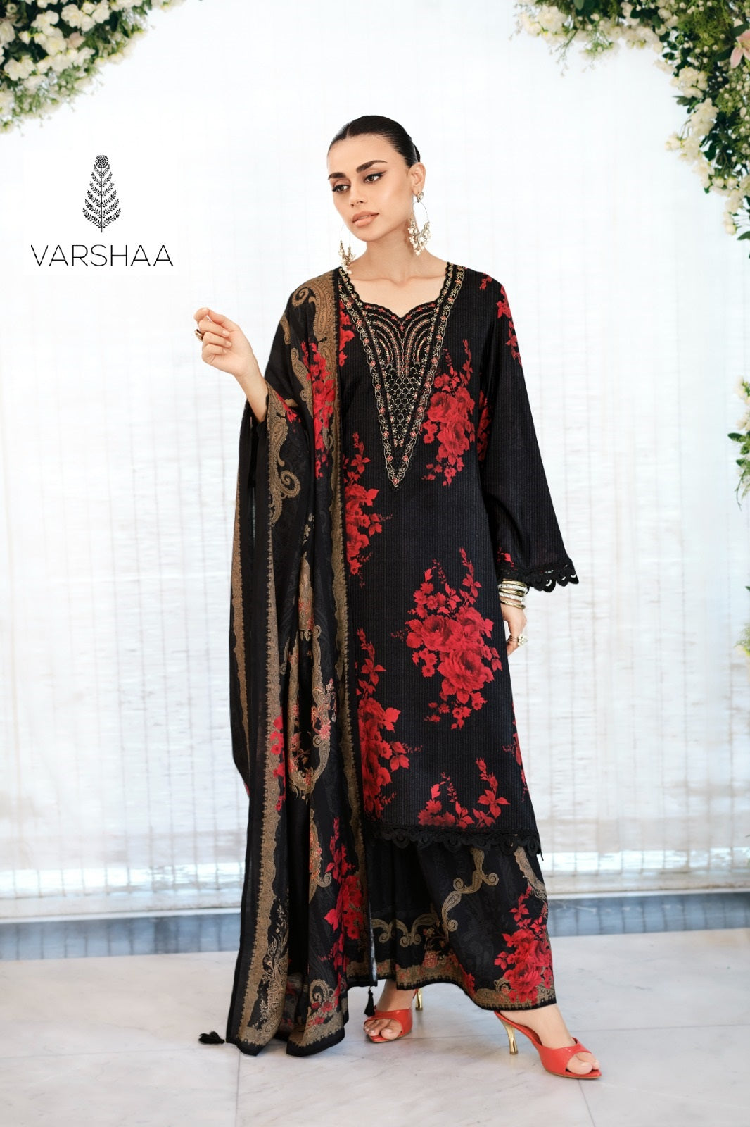 Rose Nair Varshaa Pashmina Suits Supplier Gujarat
