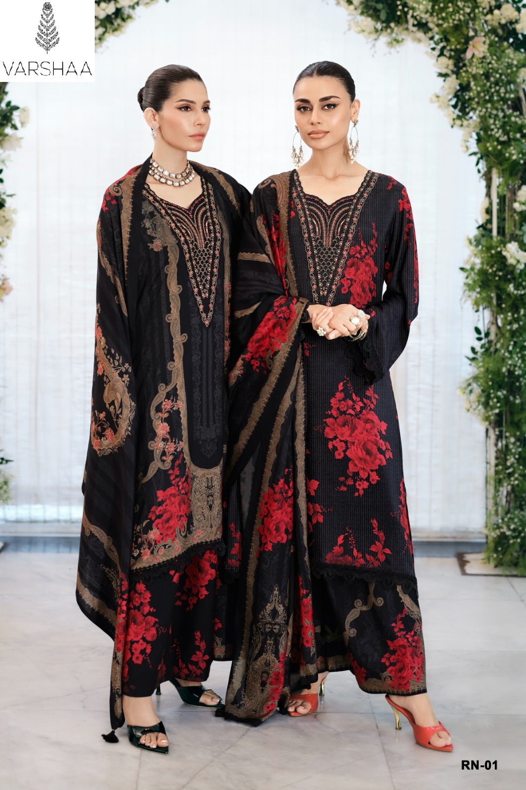 Rose Nair Varshaa Pashmina Suits Supplier Gujarat