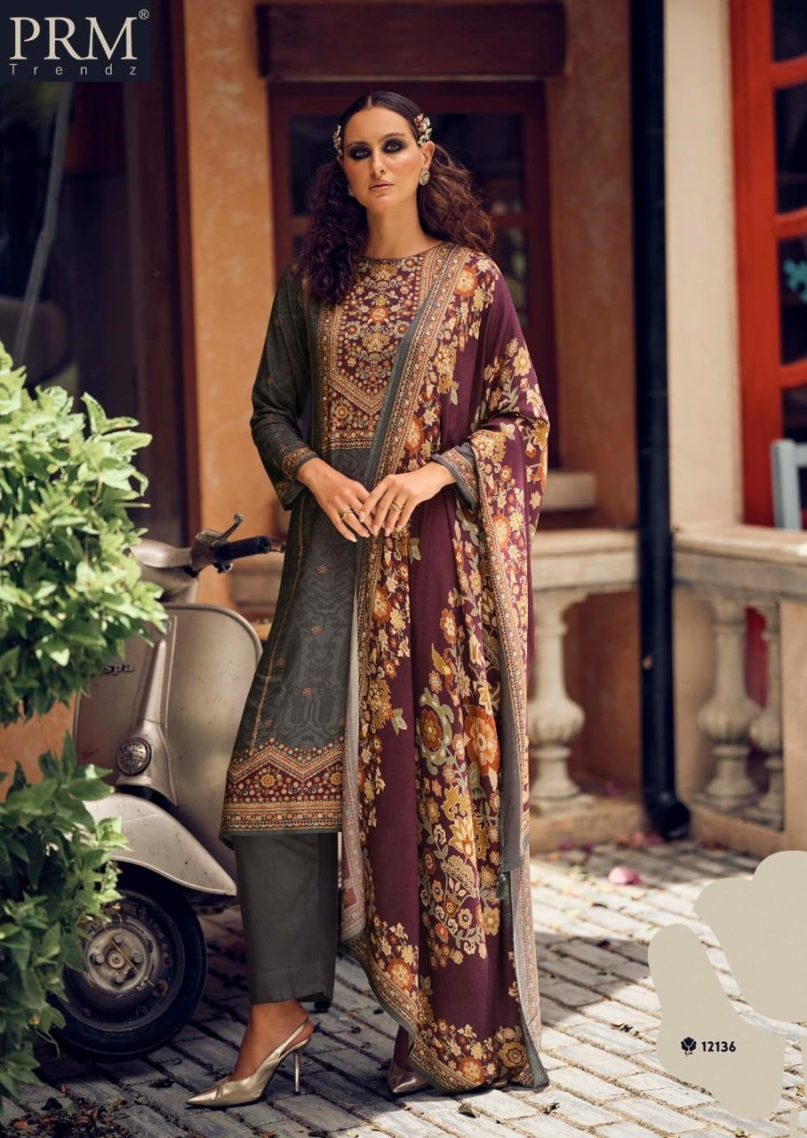 rose prm trendz pashmina suits exporter ahmedabad