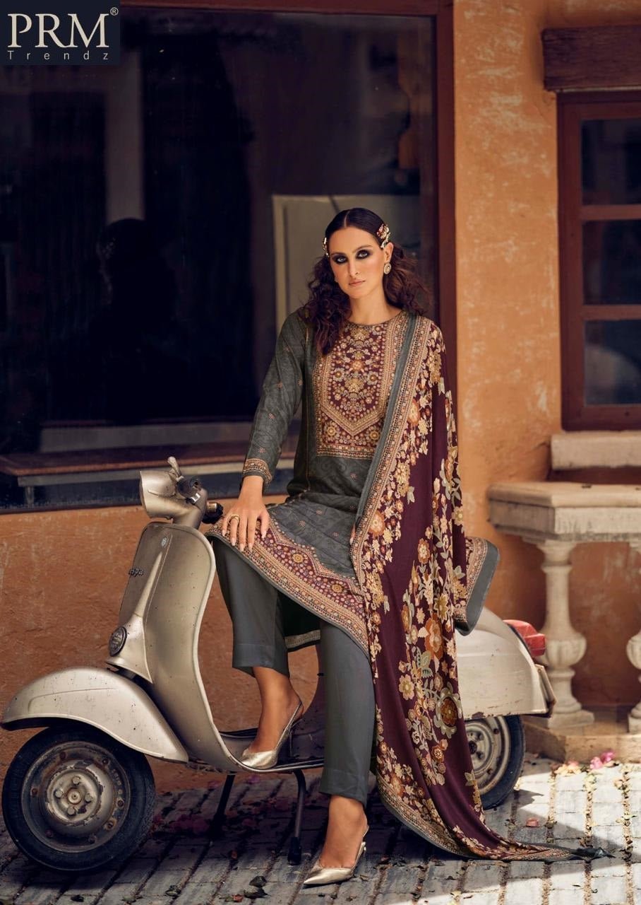 rose prm trendz pashmina suits exporter ahmedabad