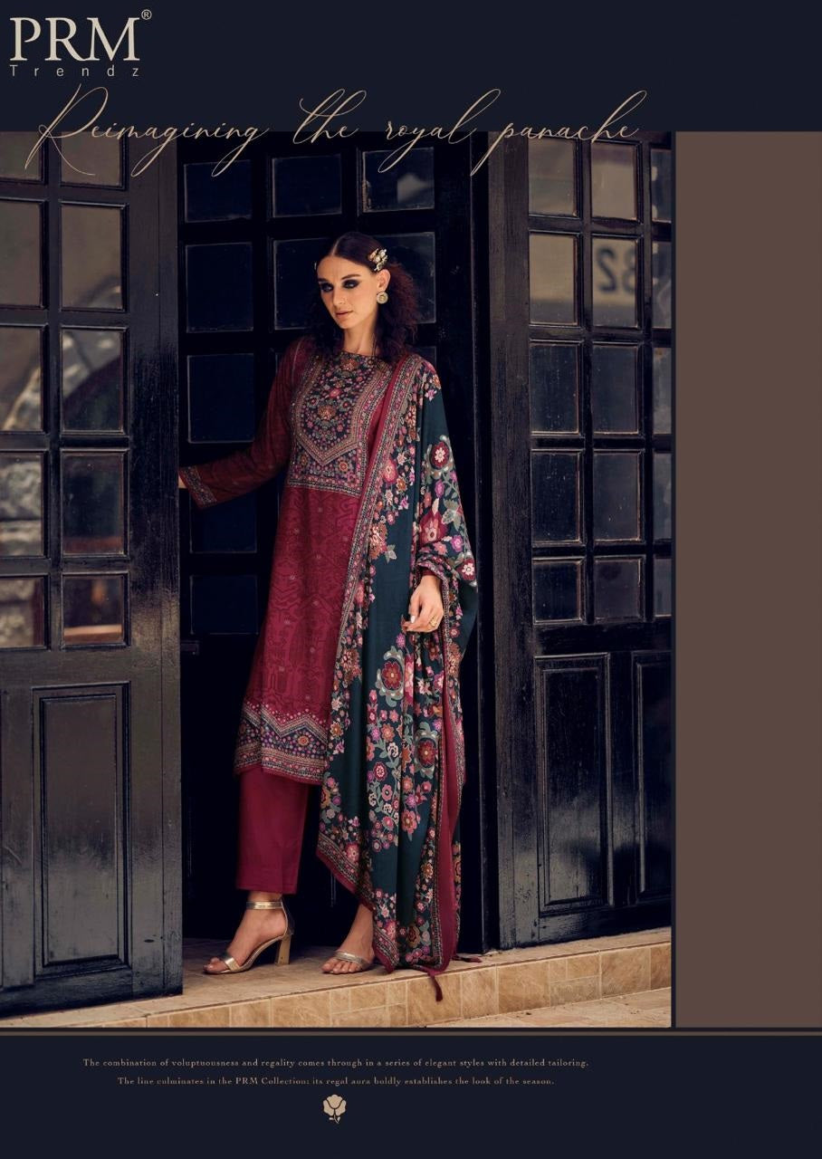 rose prm trendz pashmina suits exporter ahmedabad