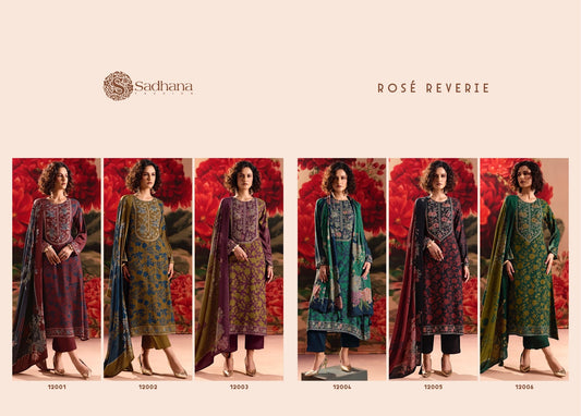 Rose Reverie Sadhana Viscose Pashmina Suits Wholesale Rate