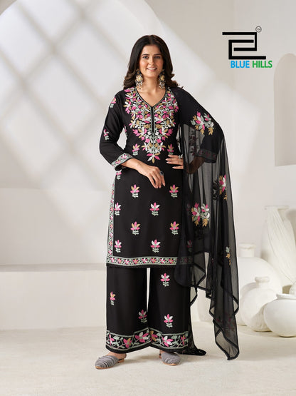 Rose Vol 5 Blue Hills Rayon 14Kg Readymade Plazzo Style Suits Wholesale
