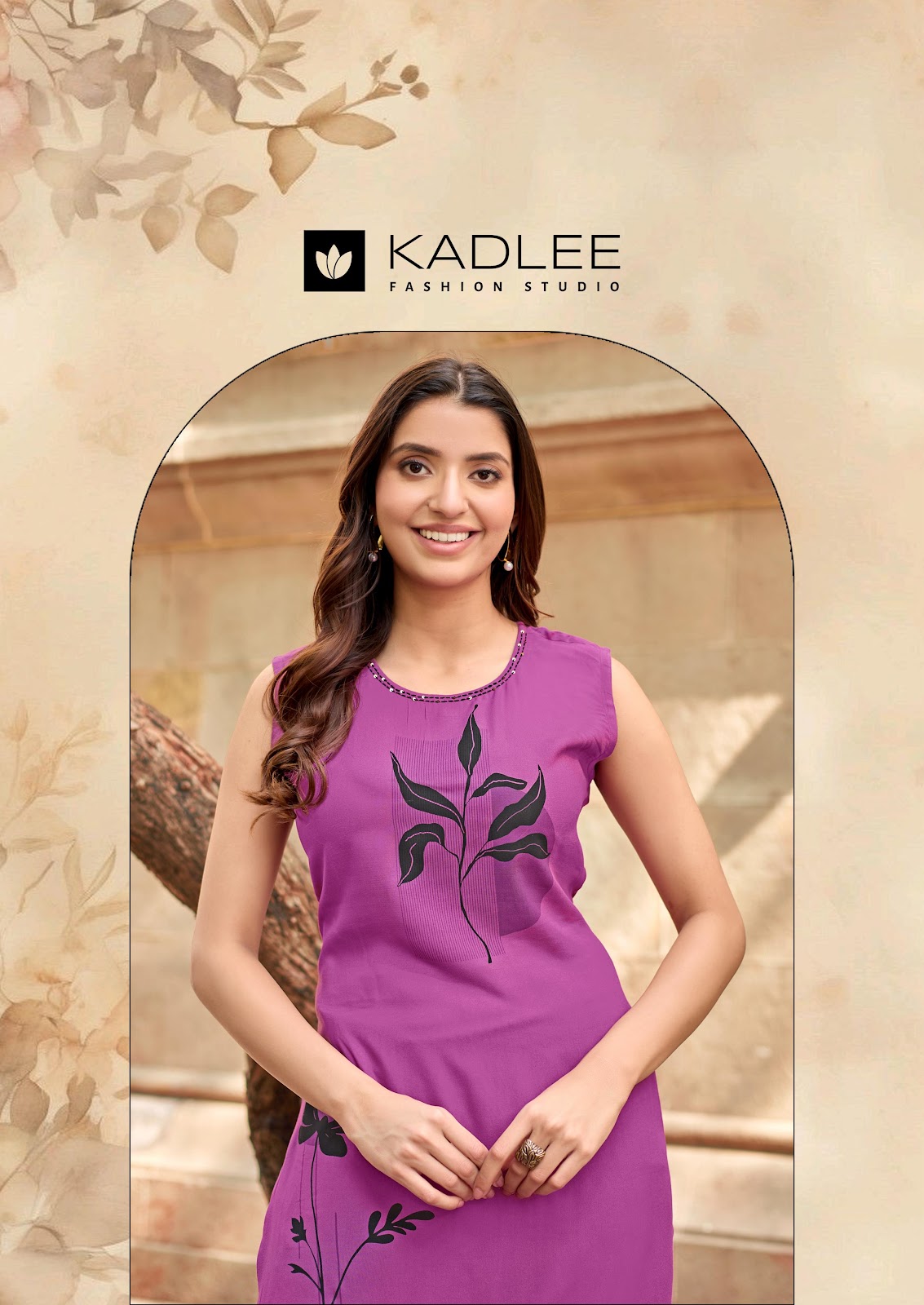 Rose Wood Kadlee Rayon Kurti Pant Set Wholesale