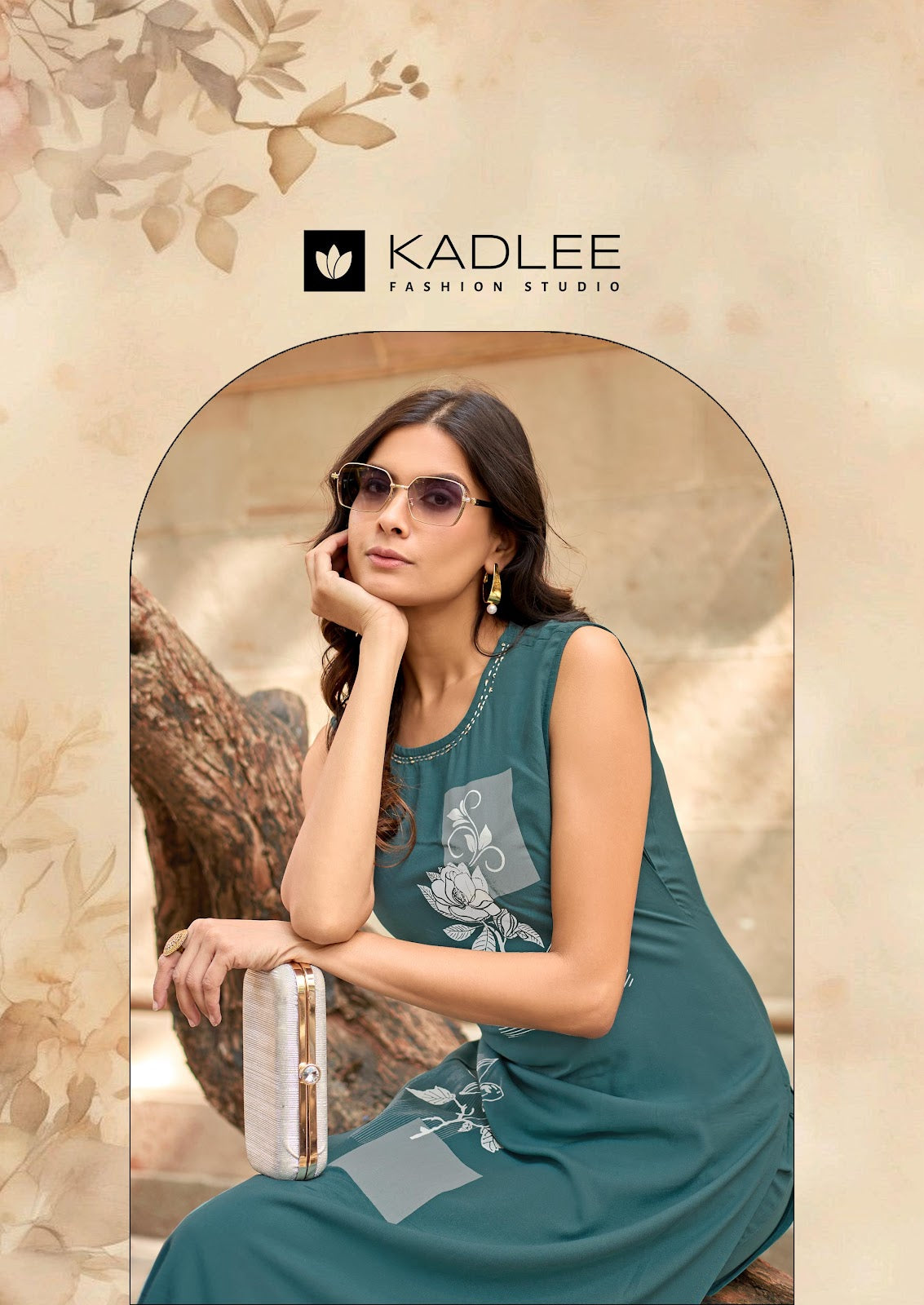 Rose Wood Kadlee Rayon Kurti Pant Set Wholesale