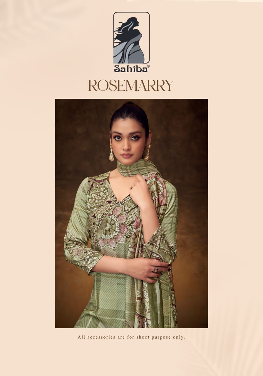 Rosemarry Sahiba Staple Twill Pashmina Suits Supplier India