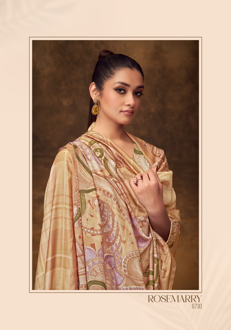 Rosemarry Sahiba Staple Twill Pashmina Suits Supplier India