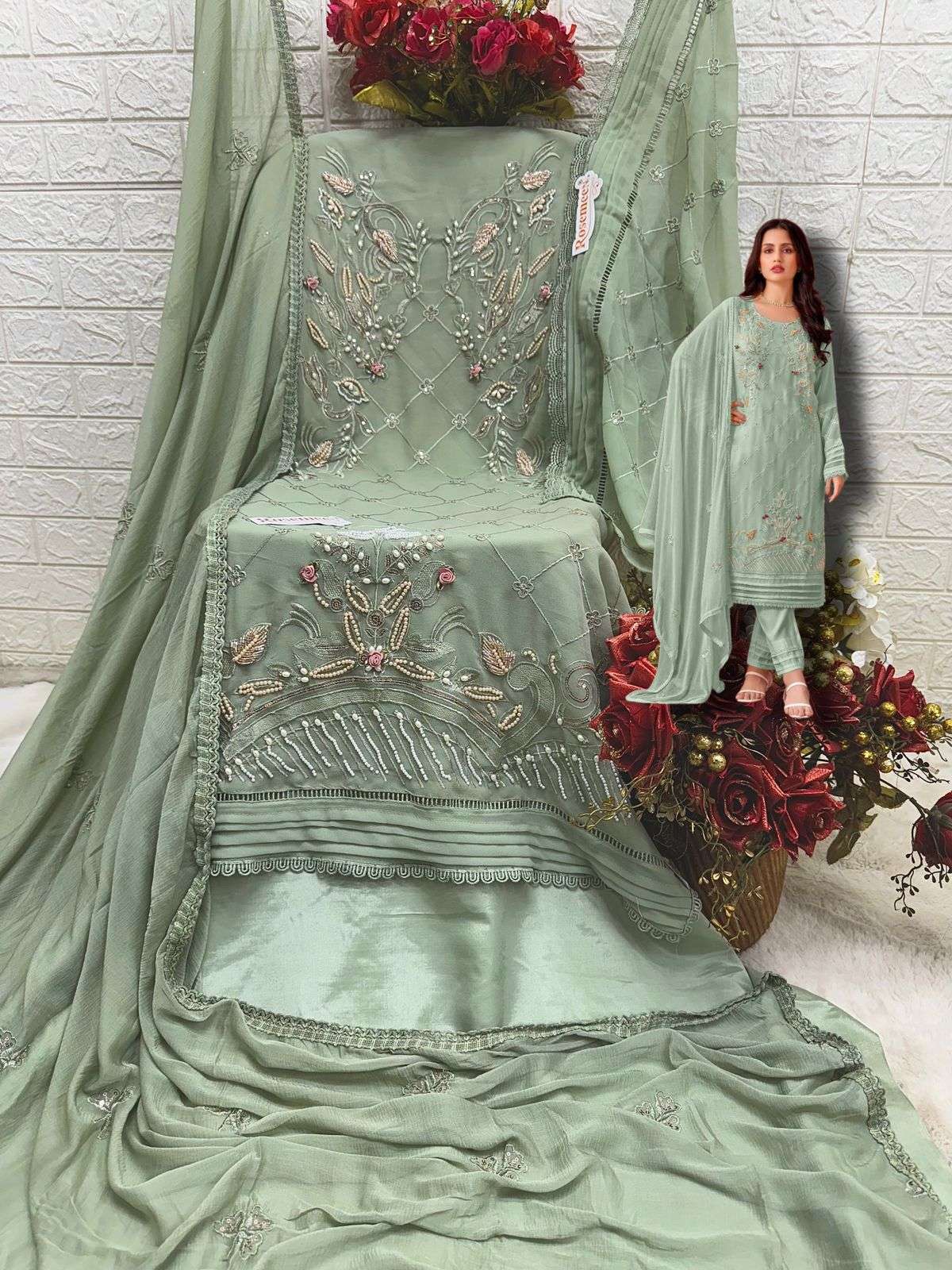 Rosemeen C 1665 Efghi Fepic Georgette Pakistani Salwar Suits Wholesale Price