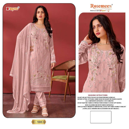 Rosemeen C 1665 Efghi Fepic Georgette Pakistani Salwar Suits Wholesale Price