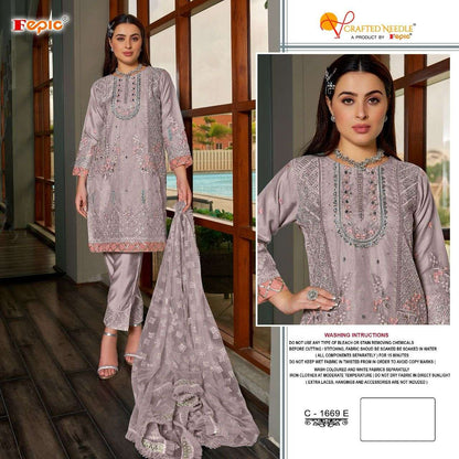 Rosemeen C 1669 Fepic Organza Pakistani Salwar Suits Wholesaler Ahmedabad