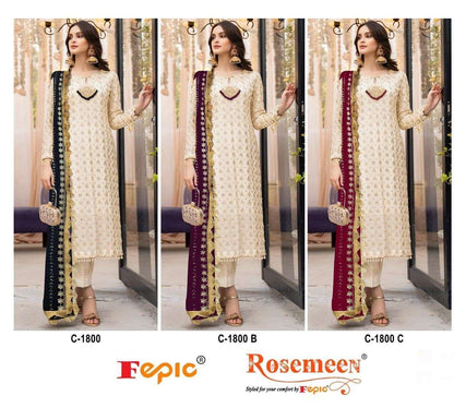 Rosemeen C 1800 Fepic Georgette Pakistani Salwar Suits Wholesale