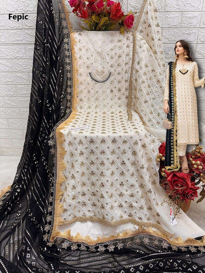 Rosemeen C 1800 Fepic Georgette Pakistani Salwar Suits Wholesale