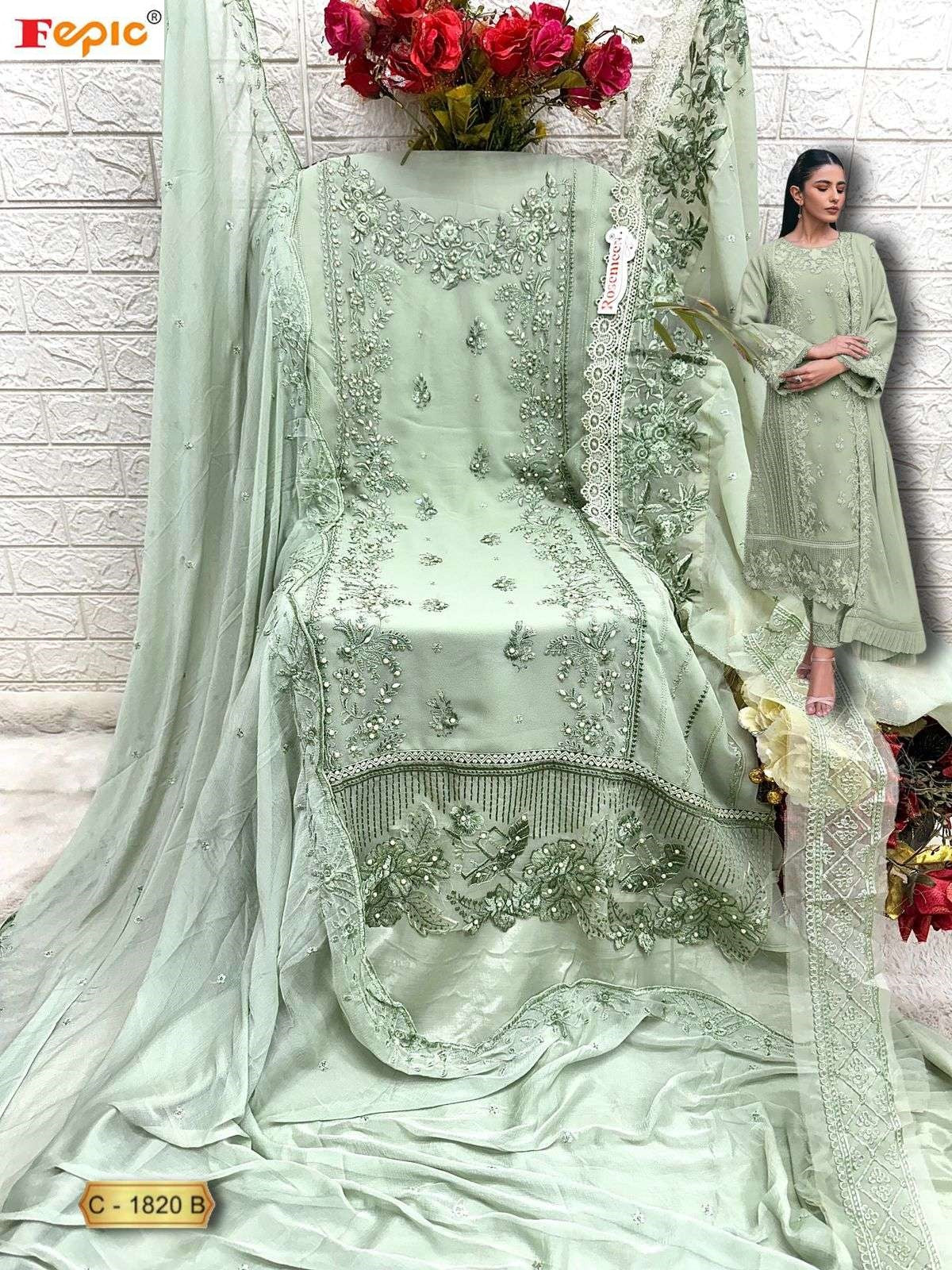 Rosemeen C 1820 Fepic Georgette Pakistani Salwar Suits Wholesale Price