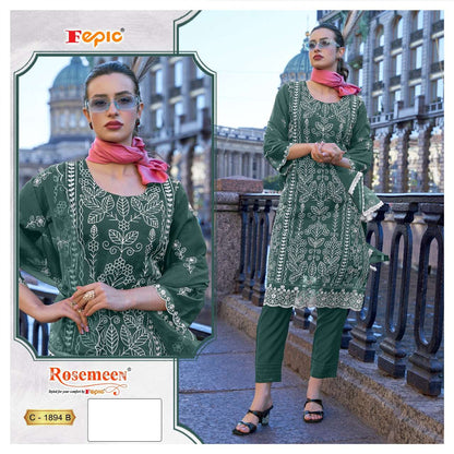 Rosemeen C 1894 Fepic Organza Pakistani Salwar Suits Wholesaler Ahmedabad
