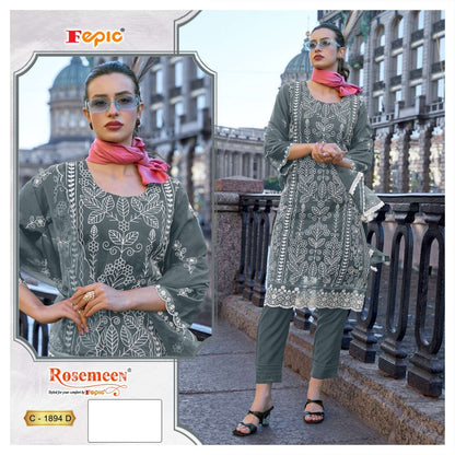Rosemeen C 1894 Fepic Organza Pakistani Salwar Suits Wholesaler Ahmedabad