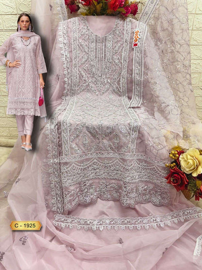 Rosemeen C 1925 Fepic Organza Pakistani Salwar Suits Wholesale Rate