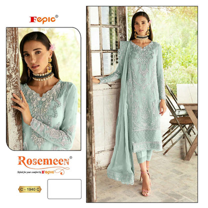 Rosemeen C 1940 Fepic Georgette Pakistani Salwar Suits Manufacturer Gujarat