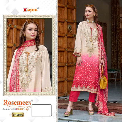 Rosemeen C 1968 Fepic Chinon Pakistani Salwar Suits Manufacturer