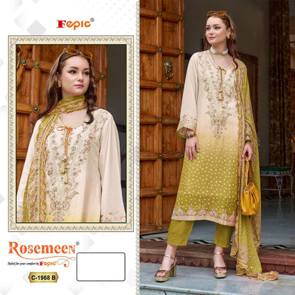 Rosemeen C 1968 Fepic Chinon Pakistani Salwar Suits Manufacturer
