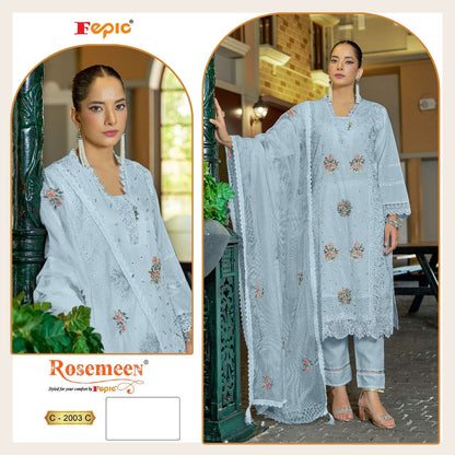 Rosemeen C 2003 Fepic Cambric Cotton Pakistani Salwar Suits Exporter Gujarat