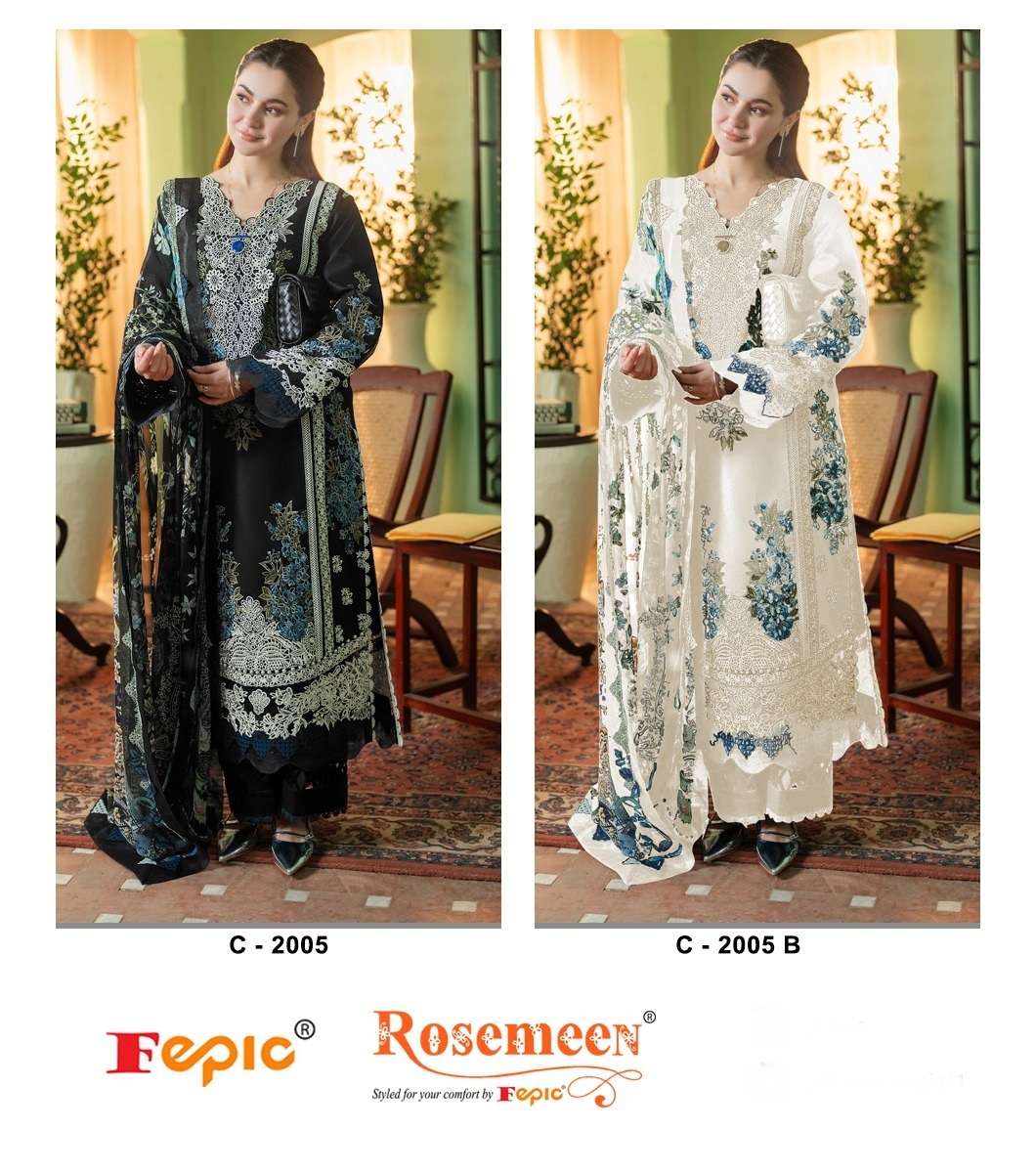 Rosemeen C 2005 Fepic Cambric Pakistani Salwar Suits Exporter Gujarat